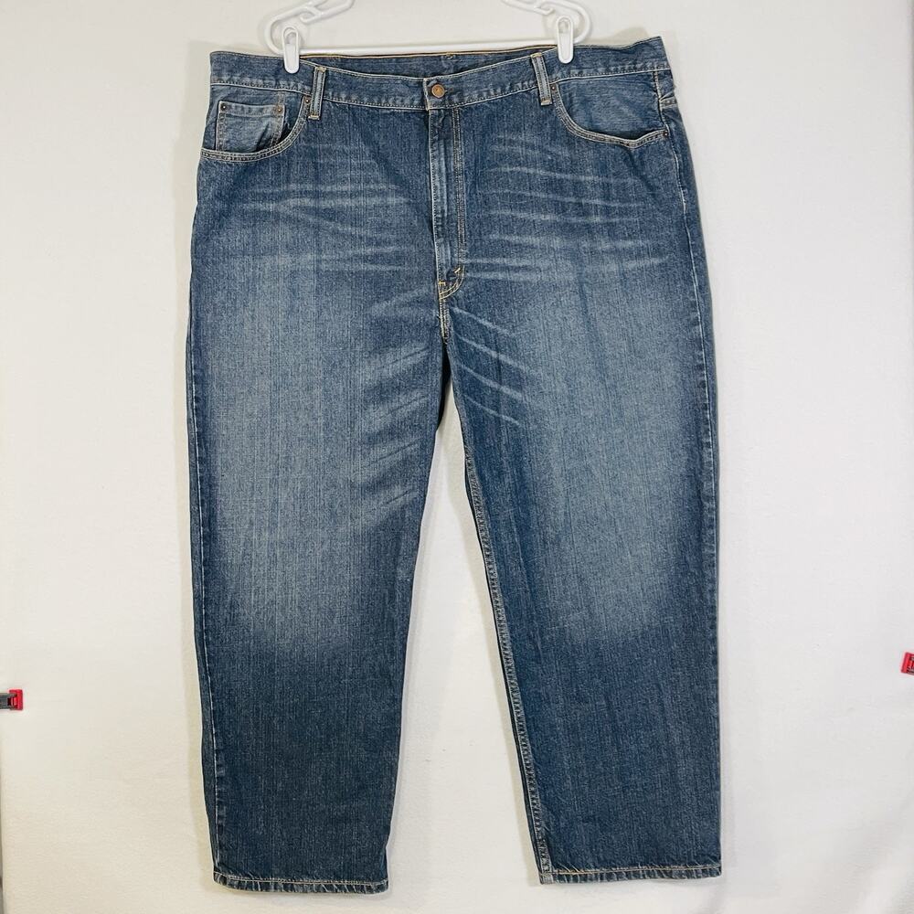 Levi’s 550 Relaxed Fit Tapered Leg Blue Jeans Big & Tall Mens 48x29 Denim Cotton